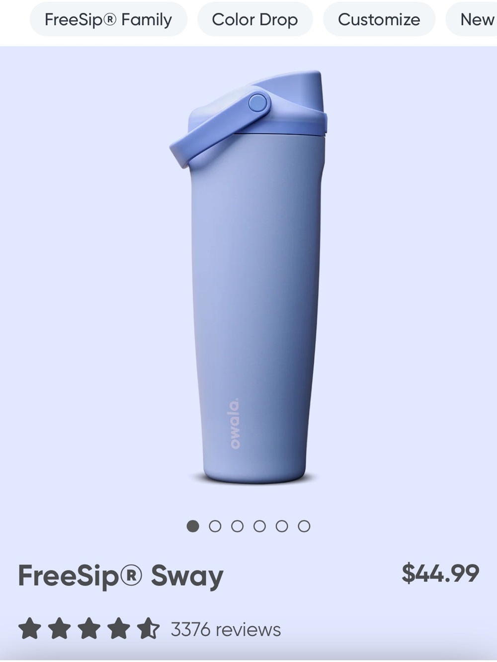 Owala FreeSip Sway 40 oz.- Out of the Blue